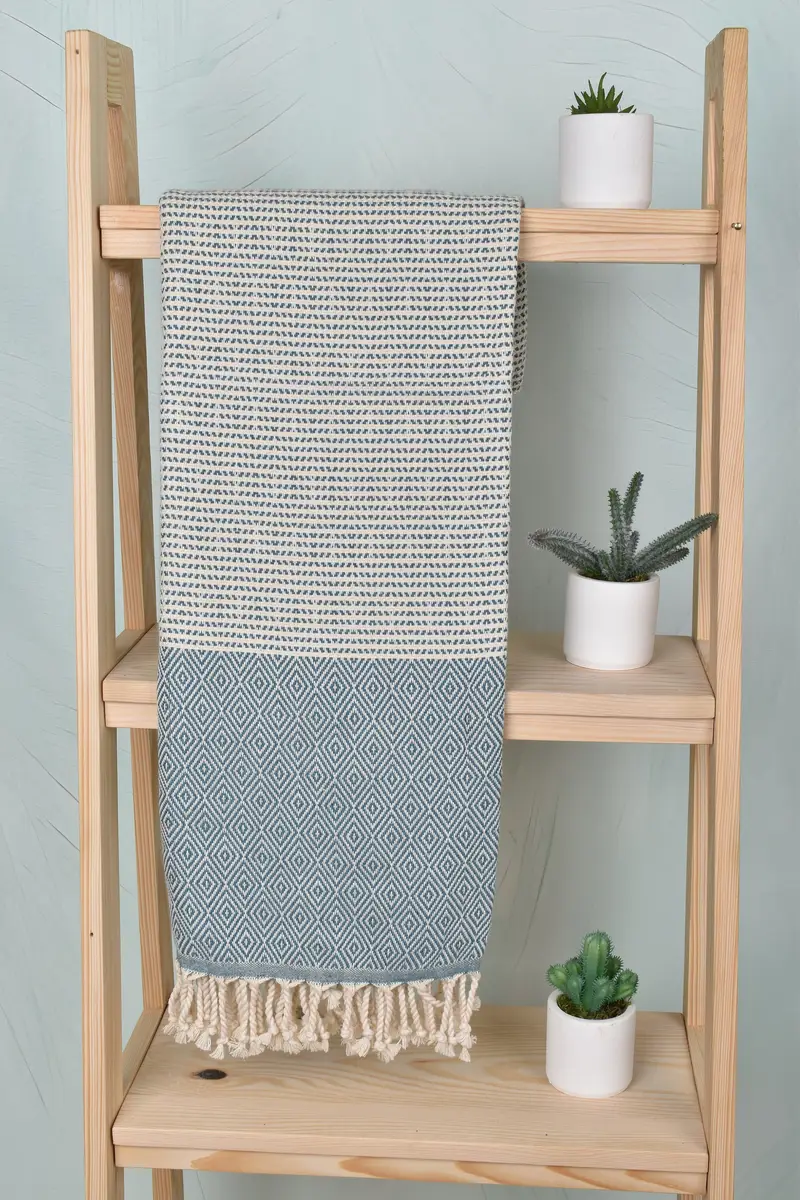 Bridesmaid Gift Towel, Absorbent towel, Bachelorette Favor, Custom Wedding Gifts, 70x40 Cotton Chevron Towel, Custom Beach Towels, Turkish Towel Set - 8