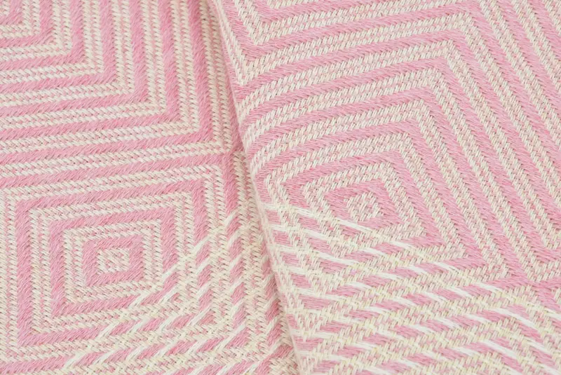 92x80 Cotton Diamond Towel, Throw Blanket, Decorative Bedspread, Tablecloth, Custom Blanket, Bridesmaid Gifts Personalized, Organic Throw - 3