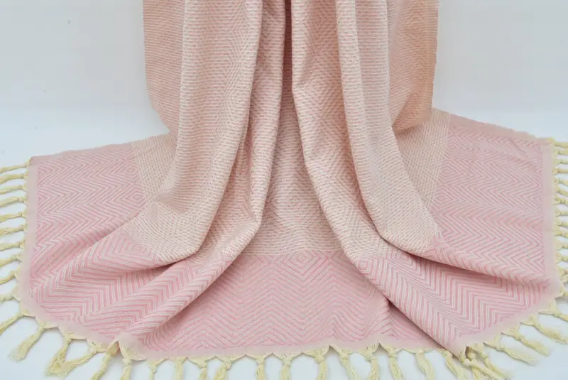 92x80 Cotton Diamond Towel, Throw Blanket, Decorative Bedspread, Tablecloth, Custom Blanket, Bridesmaid Gifts Personalized, Organic Throw - 8