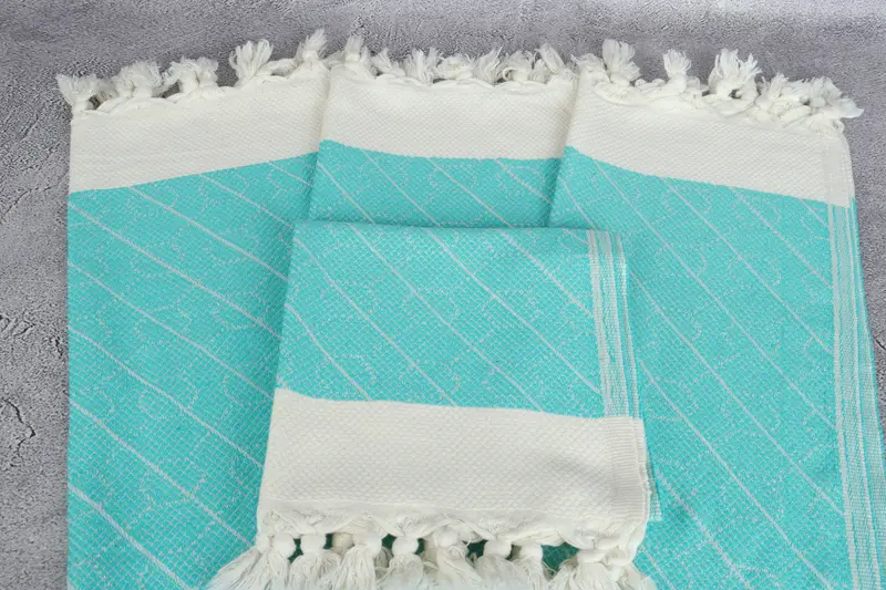 Boyfriend Christmas Gift, Wedding Gift, 36x18 Cotton Geometric Towel, Small Bath Towels, Decorative Towel, Travel Towel, Turkish Towel Hand Towel - 4