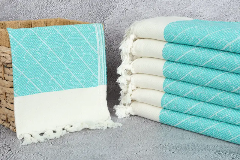 Boyfriend Christmas Gift, Wedding Gift, 36x18 Cotton Geometric Towel, Small Bath Towels, Decorative Towel, Travel Towel, Turkish Towel Hand Towel - 3