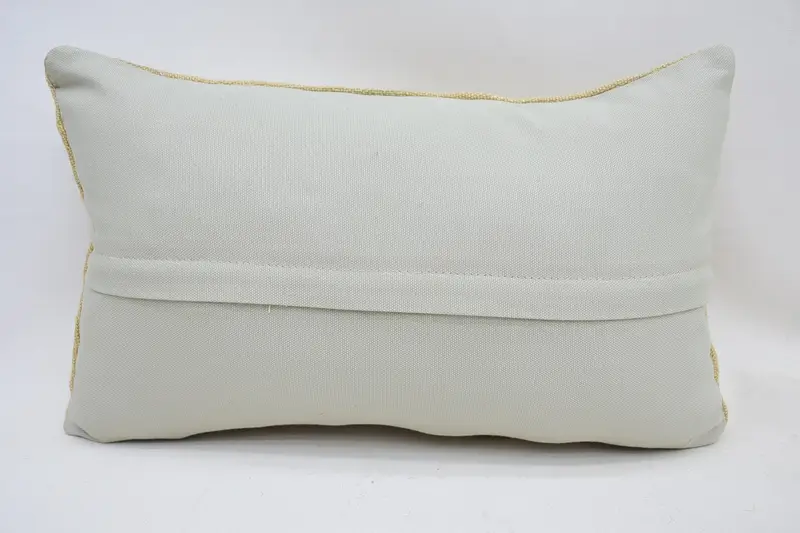 Pillow Cover, Vintage Pillow, Pillow for Sofa, Nomadic Pillow Sham, Bohemian Cushion Pillow Case, Home Decor Pillow, 12x20 Beige Pillow - 6
