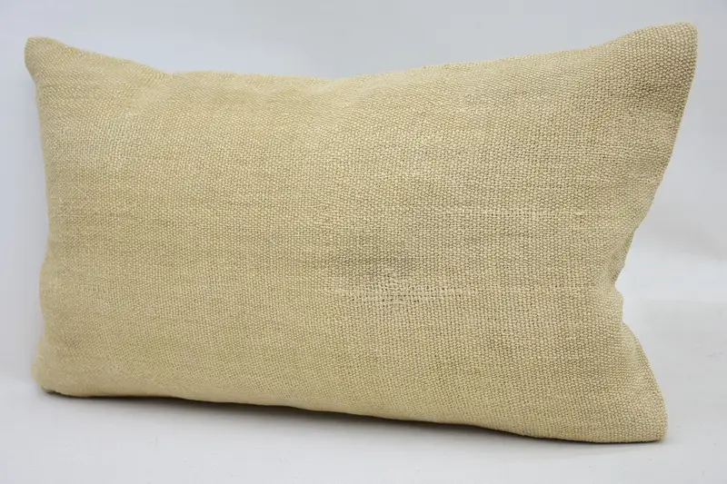 Pillow Cover, Vintage Pillow, Pillow for Sofa, Nomadic Pillow Sham, Bohemian Cushion Pillow Case, Home Decor Pillow, 12x20 Beige Pillow - 3