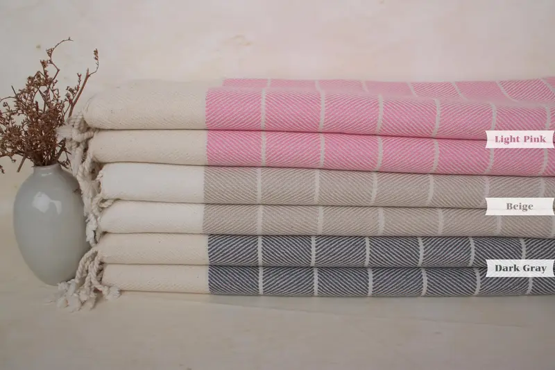 Turkish Tea Towel, Custom Hand Towel, Bachelor Party Favors, 40x18 Cotton Herringbone Towel, Summer Gift, Beach Theme Wedding Gift, Bridesmaid Gifts - 1