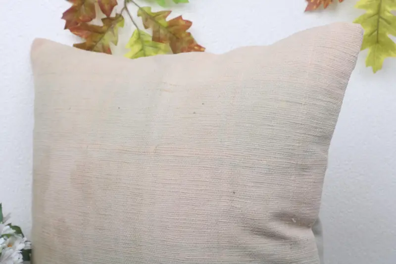 Cushion Case, Ikat Pillow, Handmade Rug Seat Pillow Case, Home Decor Pillow, Vintage Kilim Throw Pillow, Pillow for Couch, 18x18 Beige Pillow - 5