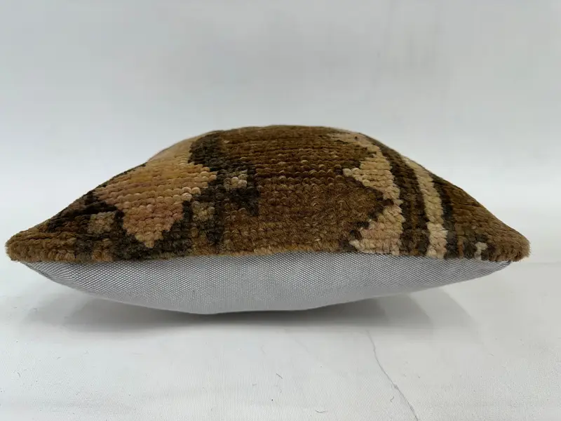 Cushion Case, Pillow for Sofa, Kilim Cushion Sham, Southwestern Cushion Case, Interior Designer Pillow, 12x12 Brown Cushion Cover - 5