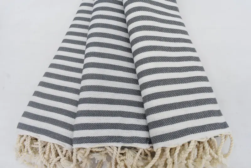 Turkish Towel USA, Monogrammed Beach Towel, Organic Turkish towel, Best Friend Wedding Gift, Personalized Gift For Him, 70x40 Cotton Striped Towel - 3