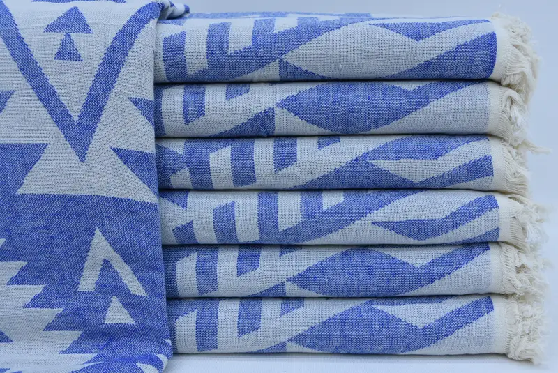 Sand-free peshtemal towel for the beach, Sand-resistant towel, Bridesmaid Gifts, Family Gift, 76x40 Cotton Geometric Towel, Custom Towel - 2