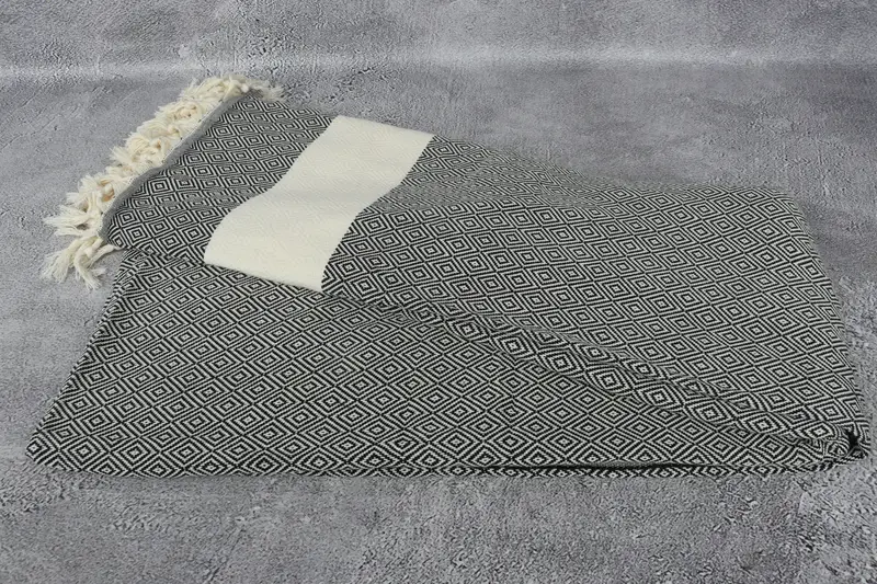 Extra Large Tablecloth, Mother Of The Groom Gift, 96x80 Cotton Diamond Towel, Organic Throw, Housewarming Gift, Wedding Favors, Personalized Blanket - 6