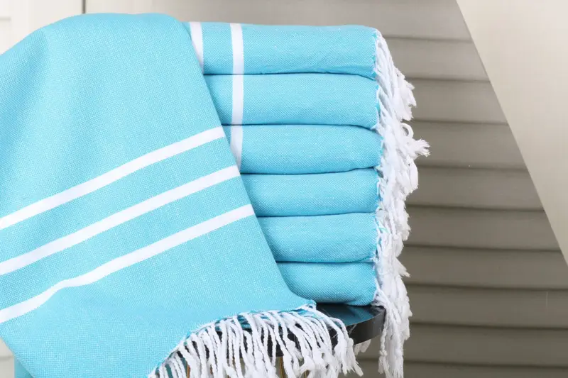 70x40 Cotton Striped Towel, Wedding Shower Gift, Guest Towel, Organic towel, Luxury Beach Towel, Scarf Towel, Housewarming Gift, Custom Beach Towel - 1