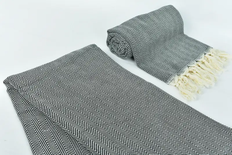 Bridal Gifts, Turkish beach towel, Customized Turkish Towel, Bridal Shower Favors, 70x40 Cotton Herringbone Towel, Personalized Turkish Towel - 7