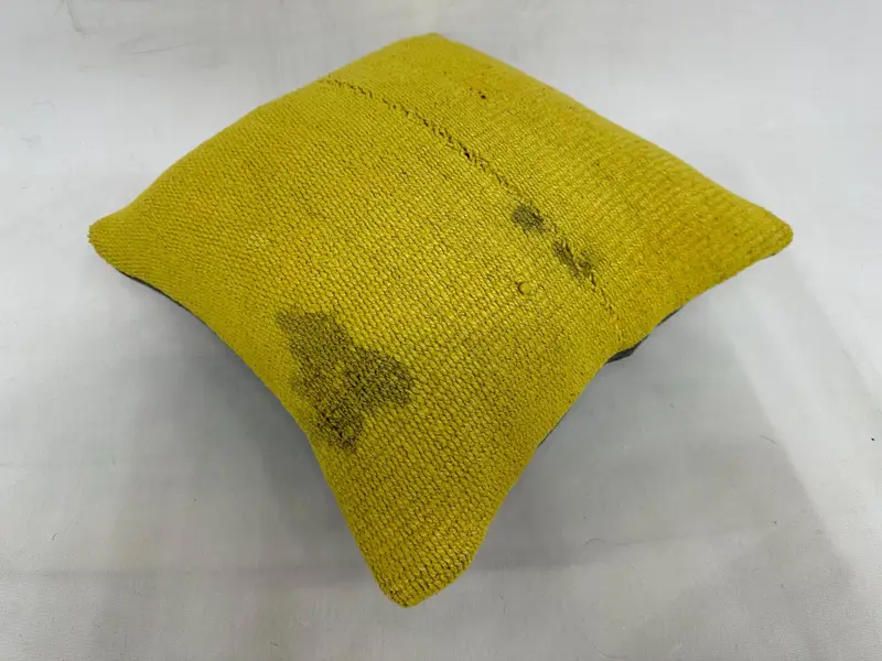 Accent Cushion Cover, 16x16 Green Pillow Sham, Pillow, Customized Pillow Sham, Handmade Kilim Cushion, Vintage Kilim Throw Pillow, Pillow for Sofa - 6