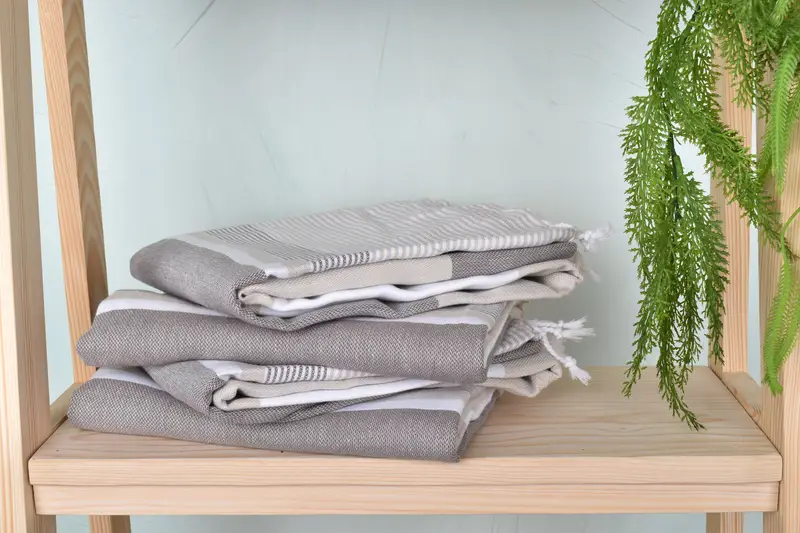 68x40 Cotton Striped Towel, Monogrammed Beach Towel, Turkish hand towel, Beach Size Towel, Personalized Bridesmaid Gift, Organic Towel, Home Gift - 7