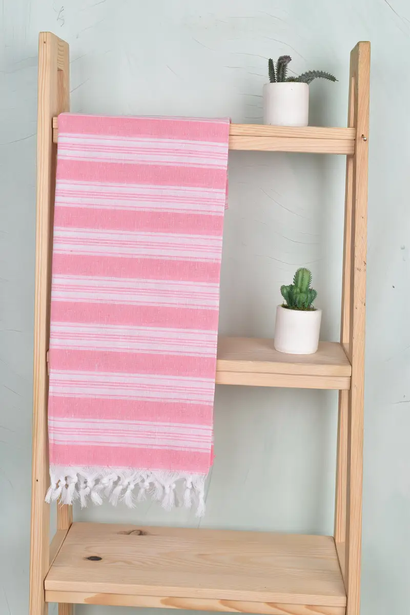 Summer Gift, Summer Towel, Bachelor Gift, Bachelorette Party Gifts Bridesmaids, Embroidered Towel, Housewarming Gift, 70x40 Cotton Striped Towel - 8