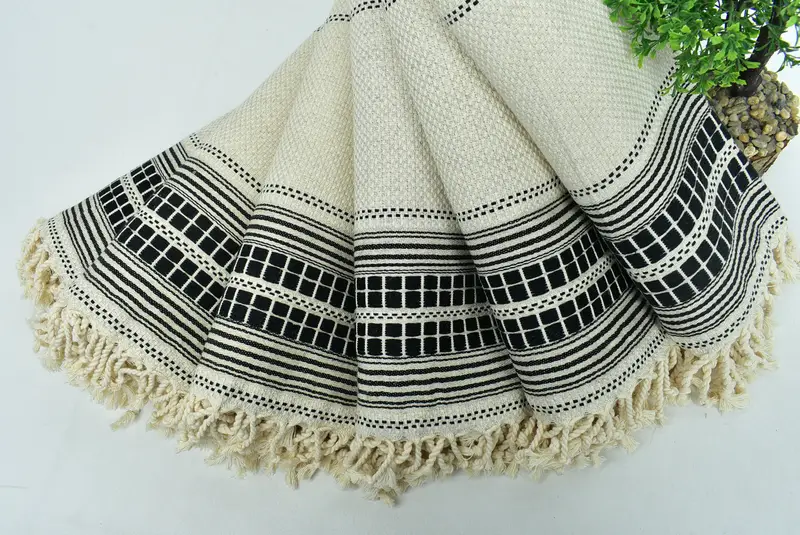 Beach towel, Gift For Bride, 68x40 Linen Striped Towel, Bachelorette Party Gifts Bridesmaids, Sand-free towel, Bachelorette Favors Beach - 4