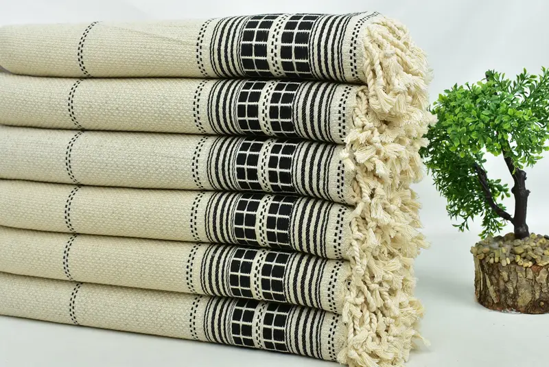 Beach towel, Gift For Bride, 68x40 Linen Striped Towel, Bachelorette Party Gifts Bridesmaids, Sand-free towel, Bachelorette Favors Beach - 3