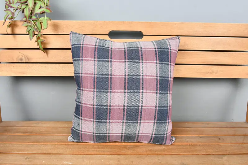 Rustic Pillow, Pillow for Sofa, Tribal Pillow Sham, 18x18 Pink Pillow Case, Kilim Cushion Sham, Vintage Pillow, Cushion Cover, Cotton Pillow Sham - 6