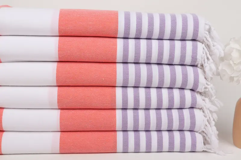 Personalized Bridesmaid Gift, Hammam towel, Decorative Towel, Custom Bath Towel, 70x40 Cotton Striped Towel, Handmade Gift, Bridesmaid Proposal Gift - 3