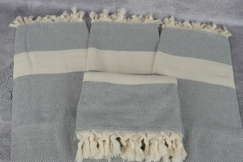 Merry Christmas Gifts, Turkish Towel Beach, Personalized Towel Gift, Absorbent Turkish towel, Personalized Gift, 70x40 Cotton Diamond Towel - 4