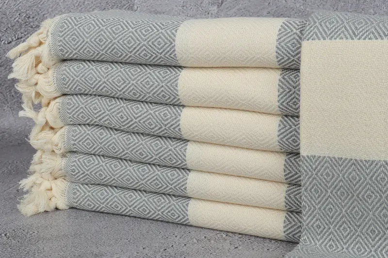 Merry Christmas Gifts, Turkish Towel Beach, Personalized Towel Gift, Absorbent Turkish towel, Personalized Gift, 70x40 Cotton Diamond Towel - 1