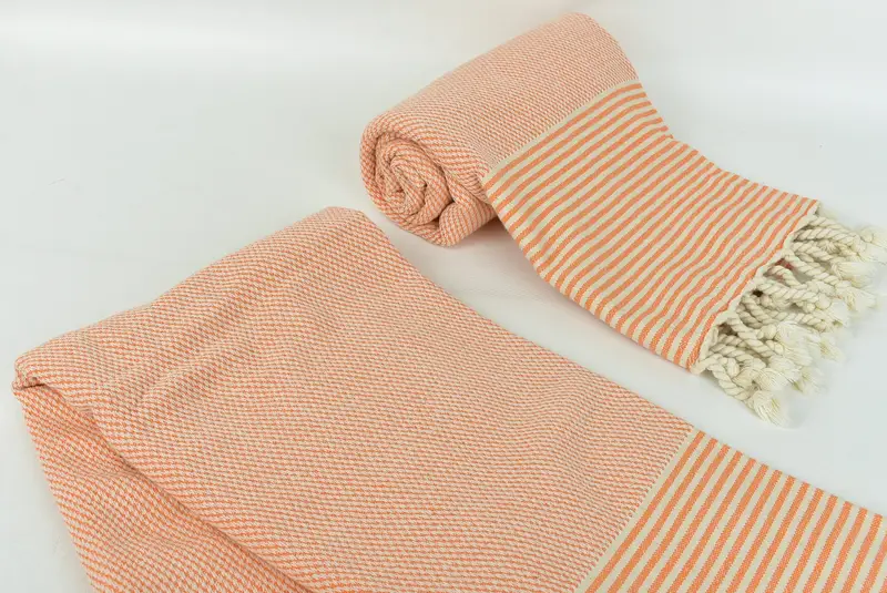 Home Decor Towel, Lightweight Turkish towel, Quick-dry towel, Monogrammed Beach Towel, Turkish Bath Towel Set, 70x36 Cotton Striped Towel - 7