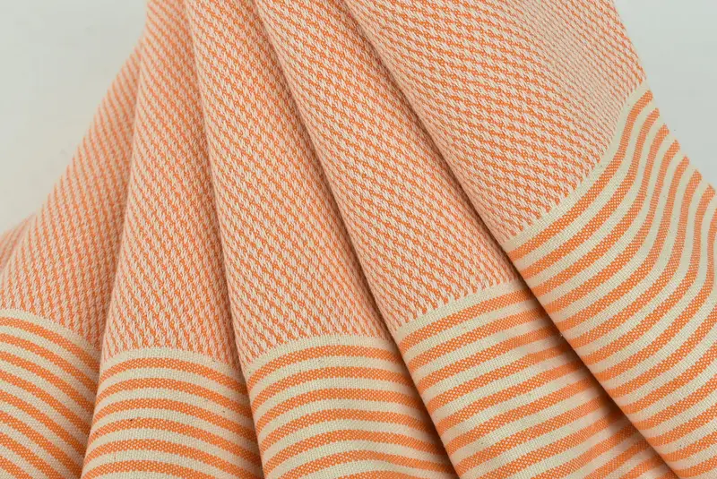 Home Decor Towel, Lightweight Turkish towel, Quick-dry towel, Monogrammed Beach Towel, Turkish Bath Towel Set, 70x36 Cotton Striped Towel - 5