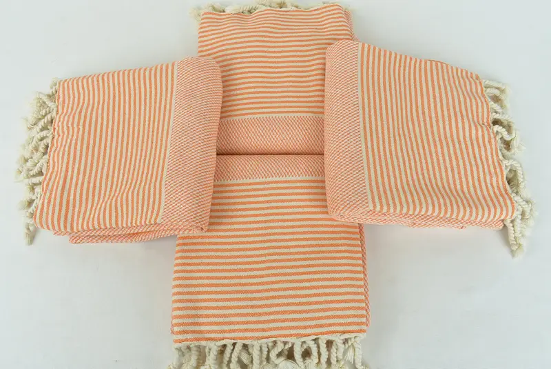 Home Decor Towel, Lightweight Turkish towel, Quick-dry towel, Monogrammed Beach Towel, Turkish Bath Towel Set, 70x36 Cotton Striped Towel - 6