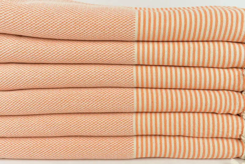Home Decor Towel, Lightweight Turkish towel, Quick-dry towel, Monogrammed Beach Towel, Turkish Bath Towel Set, 70x36 Cotton Striped Towel - 2