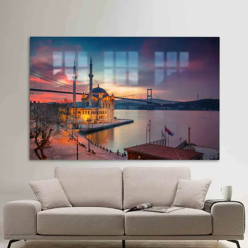 エレガントなイスタンブール プリント ガラス: ご自宅のモダンな装飾