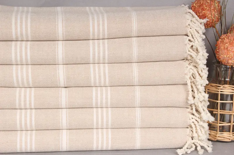 Travel towel, Fouta towel, Guest Towel, Thin and lightweight Turkish peshtemal, Bridal Shower Favor, Bachelorette Party Gifts, Luxury Beach Towel - 2