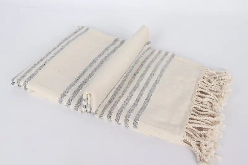 Best Friend Gift, Turkish Towel Personalized, 70x40 Linen Striped Towel, Summer Gift, Bachelor Party Gifts, Monogrammed Beach Towel, Travel Towel - 8