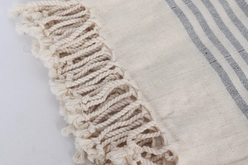 Best Friend Gift, Turkish Towel Personalized, 70x40 Linen Striped Towel, Summer Gift, Bachelor Party Gifts, Monogrammed Beach Towel, Travel Towel - 6