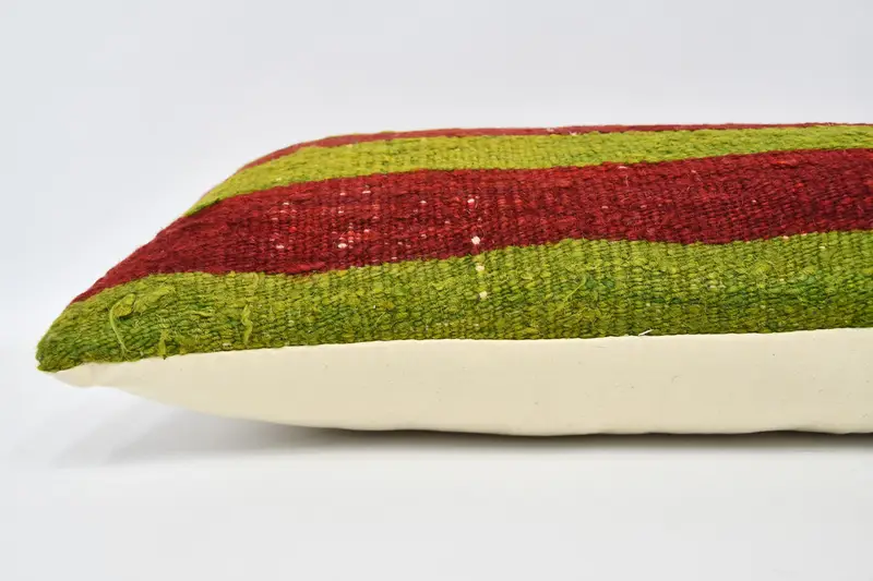 12x36 Green Cushion Case, Decorative Cushion, Handmade Kilim Cushion, Home Decor Pillow, Pillow, Living Room Throw Pillow, Gift Pillow - 5