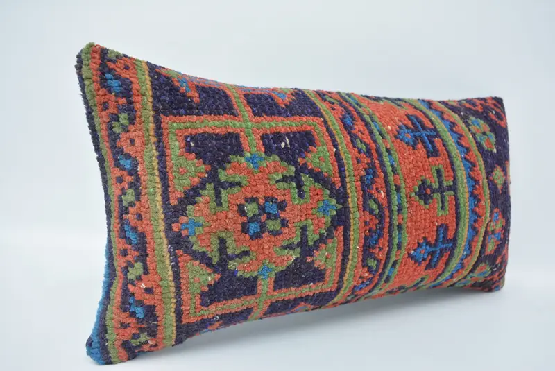 12x24 Blue Cushion Case, Pastel Cushion Case, Boho Pillow Sham Cover, Kilim Pillow Cover, Outdoor Pillow Sham, Pillow Case, Pillow for Couch - 3