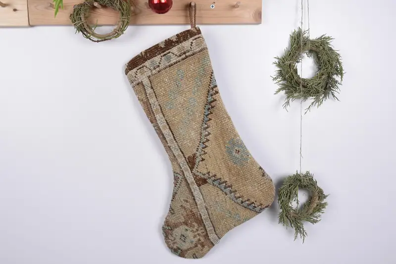 お祝いのクリスマスオーナメントパターン、耐久性のある1ピースクリスマスストッキング