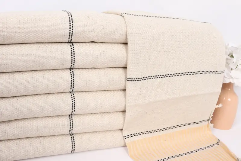 Monogram Hand Towel, Monogram Turkish Bath Towel, Turkish Towel Hand Towel, Wedding Gift, Holiday Towel, Christmas Gift, 40x20 Linen Striped Towel - 2