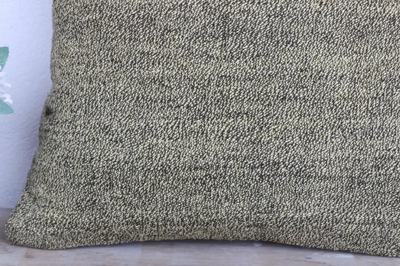 Antique Pillows, Outdoor Bolster Cushion Case, Home Decor Pillow, 18x18 Brown Pillow Case, Indoor Cushion, Pillow Case, Handmade Kilim Cushion - 3