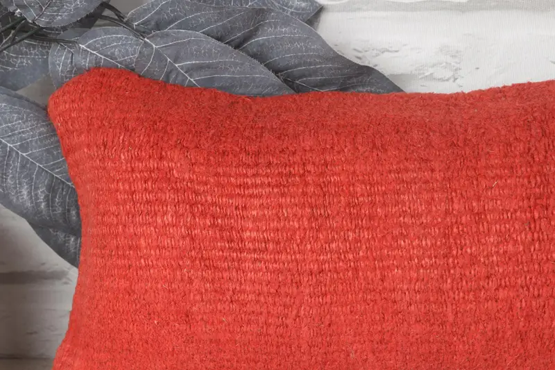 Home Decor Pillow, Couch Pillow Cover, Sofa Pillow, Throw Kilim Pillow, Traditional Cushion Case, Pillow for Sofa, 8x16 Red Pillow Case, Pillow Case - 2