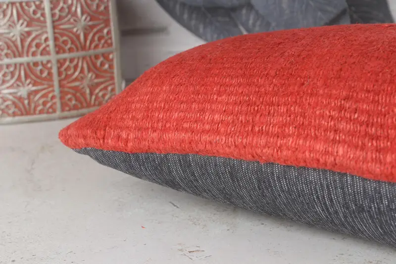 Home Decor Pillow, Couch Pillow Cover, Sofa Pillow, Throw Kilim Pillow, Traditional Cushion Case, Pillow for Sofa, 8x16 Red Pillow Case, Pillow Case - 7