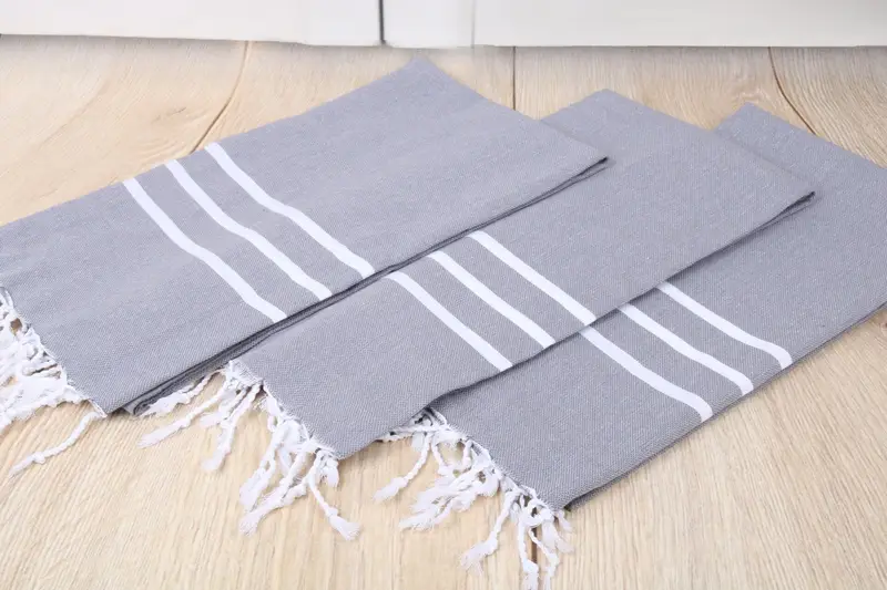 Bachelor Party Favors, Housewarming Gift, Beach towel, Scarf Towel, Gift For Bride, Organic Cotton Towel, Organic towel, 70x40 Cotton Striped Towel - 6