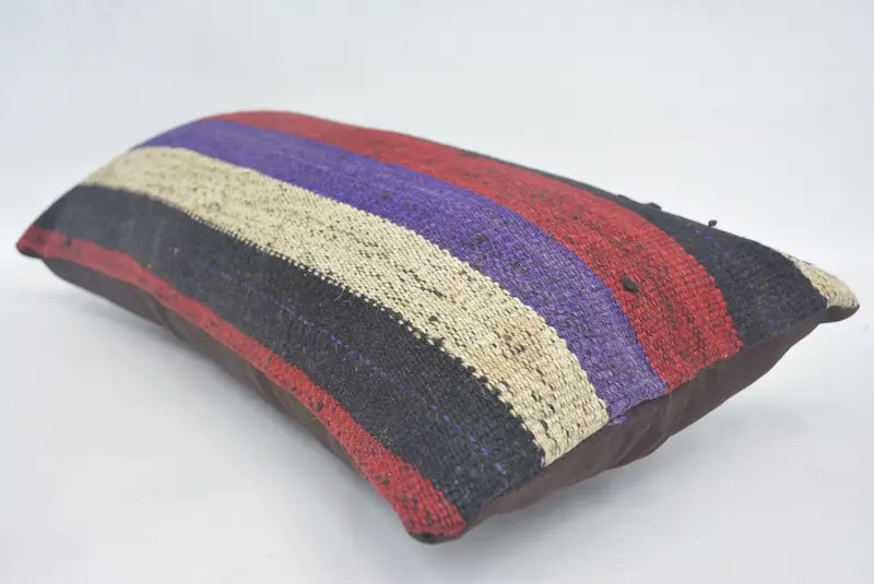 Tapestry Cushion Case, Oriental Cushion Cover, Pillow for Couch, Throw Kilim Pillow, Custom Pillow Sham, Gift Pillow, Pillow Sham, 12x24 Red Pillow - 6
