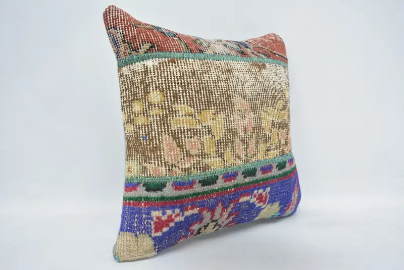 Neutral Cushion Cover, Pillow for Couch, Cushion, Kilim Pillow Cover, Personalized Gift Pillow Cushion Case, Kilim Pillow, 14x14 Beige Cushion - 3