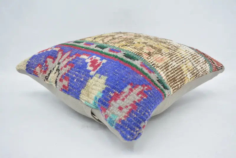 Neutral Cushion Cover, Pillow for Couch, Cushion, Kilim Pillow Cover, Personalized Gift Pillow Cushion Case, Kilim Pillow, 14x14 Beige Cushion - 6