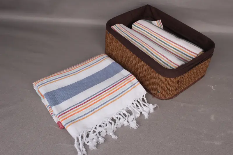Bachelorette Party Favors, Bachelor Party Favors, Peshtemal Towel, Fouta towel, Eco-friendly Turkish peshtemal towel, 76x38 Cotton Striped Towel - 7