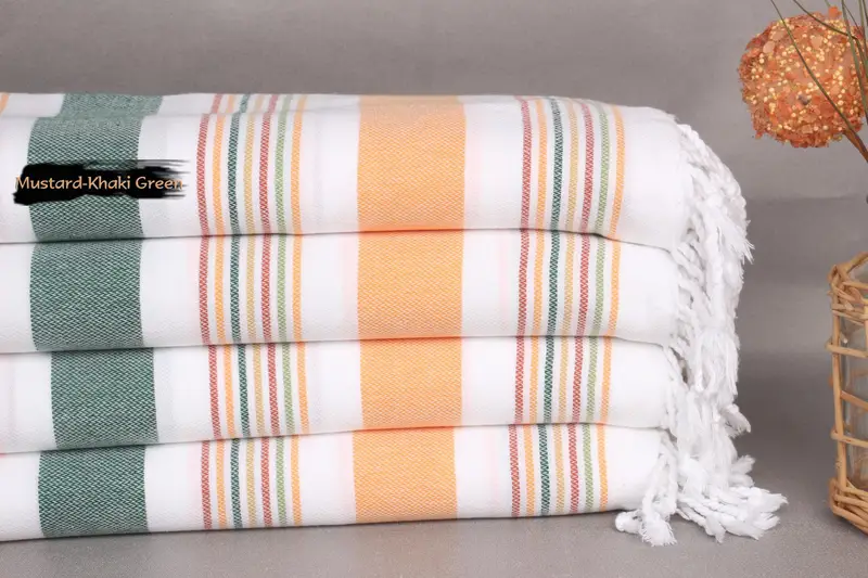 Bachelorette Party Favors, Bachelor Party Favors, Peshtemal Towel, Fouta towel, Eco-friendly Turkish peshtemal towel, 76x38 Cotton Striped Towel - 2