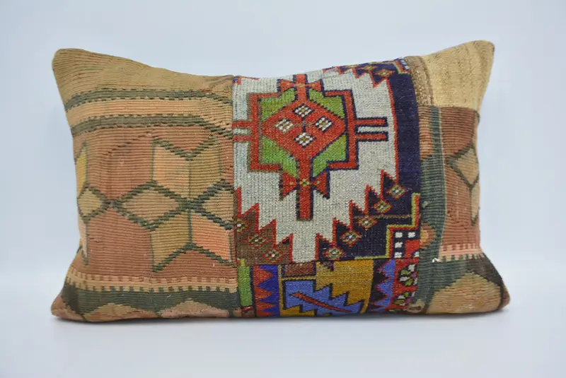 Shabby Chic Pillow Case, 16x24 Red Pillow Sham, Gift Pillow, Handmade Kilim Cushion, Kilim Pillow, Cushion, Floor Cushion Case, Outdoor Pillow Cover - 1