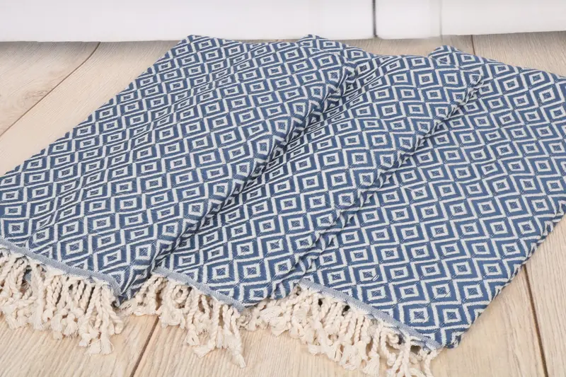 70x40 Cotton Diamond Towel, Personalize Gift, Bridesmaid Gift, Handmade Gift, Lightweight towel, Fringed Turkish peshtemal beach towel USA - 6