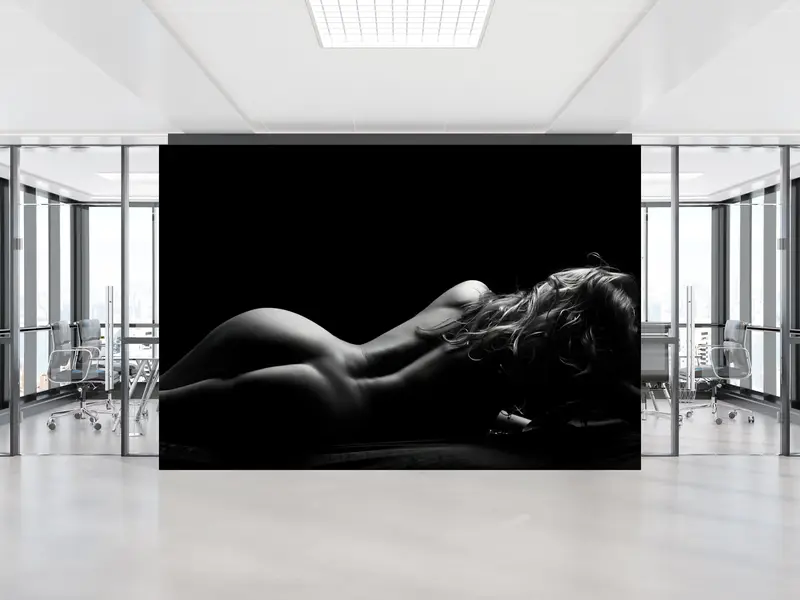Paper Wall Art, 3d Wall Paper, Custom Wall Paper, Contemporary Wall Paper, , Naked Woman Wall Poster, Bedroom Wall Art, Mature Wallpaper - 9