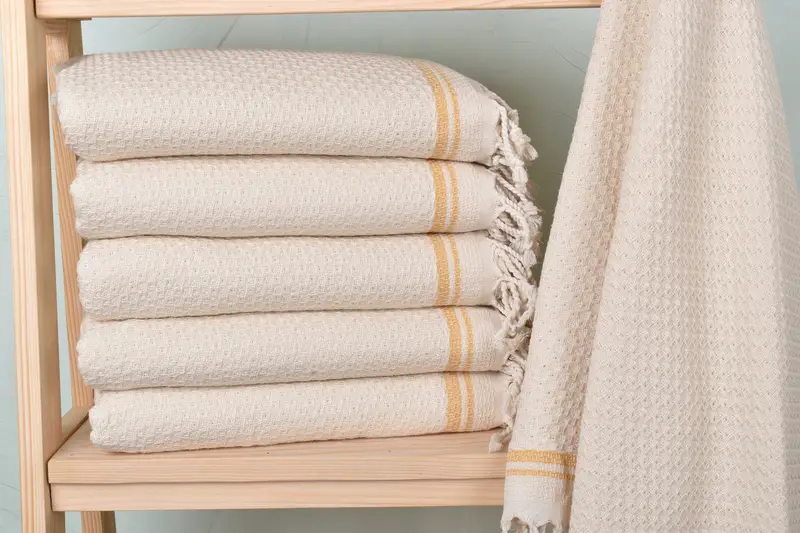 Absorbent Turkish towel, Eco-friendly Turkish peshtemal towel, Large Turkish Towel, Christmas Favors, 68x36 Cotton Striped Towel, Housewarming Gift - 1