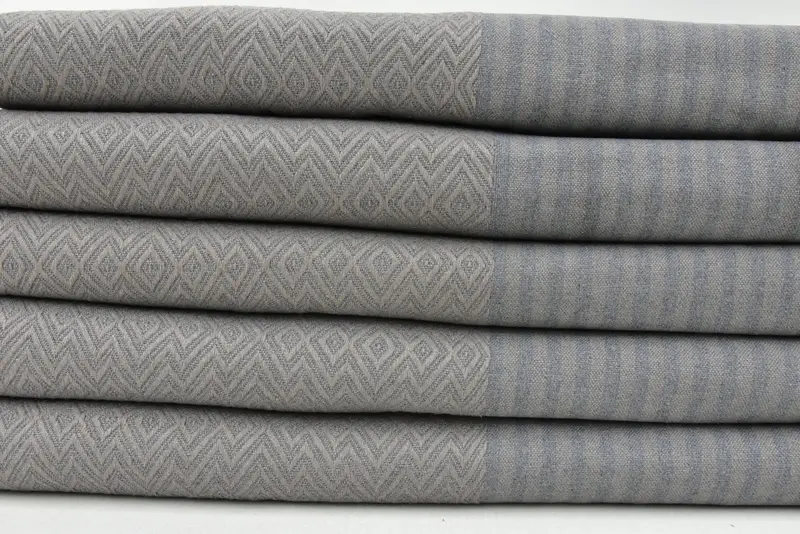 Turkish Blanket, Turkish Beach Blanket, Woven Throw Blanket, 104x80 Cotton Diamond Towel, Mother Of The Groom Gift, Shower Curtain, Monogram Blanket - 4
